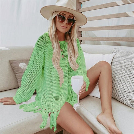 Loose Sweater Boho Beach Style Cover-up