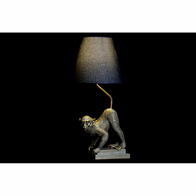 Lampe de bureau DKD Home Decor 32,5 x 30 x 60 cm Noir Beige Doré Métal Résine 220 V 50 W (2 Unités)