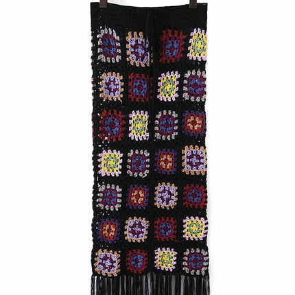 Classic Patchwork Design Long Skirts