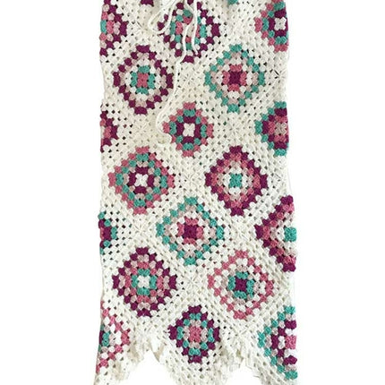 Crochet Knitted High-waist Long Boho Beach Skirt