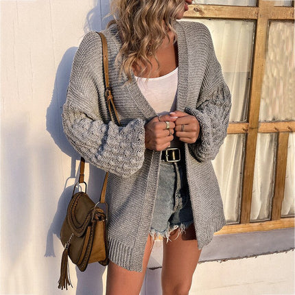 Baggy Sleeve Knitted Women Cardigan