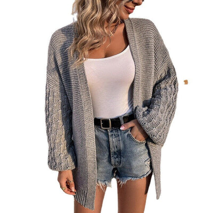 Baggy Sleeve Knitted Women Cardigan