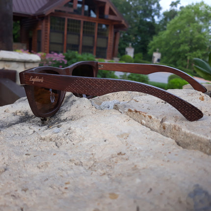Sienna Wooden Sunglasses, Tea Polarized Lenses