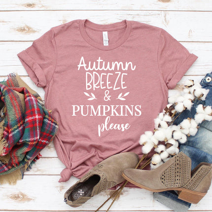 Autumn Breeze And Pumpkins Please T-shirt