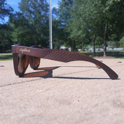 Sienna Wooden Sunglasses, Tea Polarized Lenses