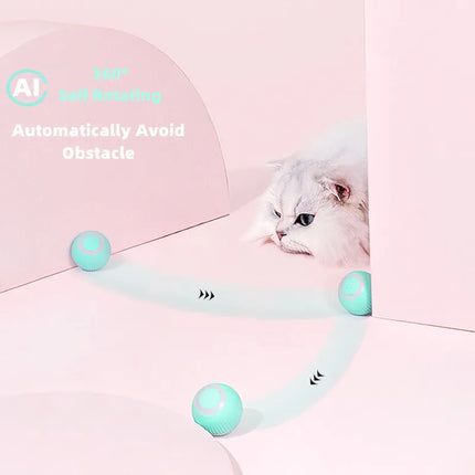 Bola Rodante Automática para Mascotas Sanas y Felices 